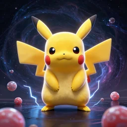 pikachu as predator from the movie predator!! electricity, bubble gums, highly detailed, high contrast, light reflection, trippy, nebula, trending on artstation by artgem, by peter mohrbacher, by wlop, by ruan jia