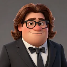 the hyper - realistic portrait of zach galifianakis as an animated film character, pixar