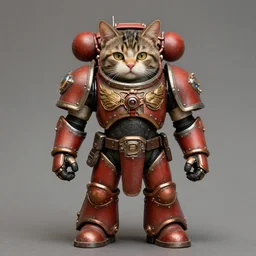 wearing warhammer 4 0 0 0 0 emperor armor realistic anthropomorphic cute cat scifi cyberpunk, visible face and full body portrait art by donato giancola and greg rutkowski, vintage retro scifi, realistic face, digital art, trending on artstation, symmetry
