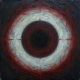 painting of an evil circle, cinematic style