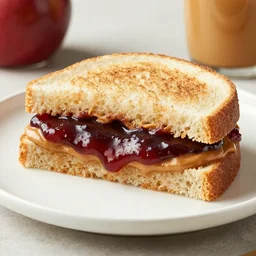award winning photograph of a peanut butter and jelly sandwich