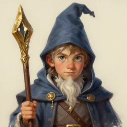 a detailed portrait of little wizard, by rivuletpaper, digital art, realistic painting, dnd, character design, trending on instagram