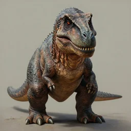 hyperrealistic hyperdetailed painted portrait of a hyperwrinkled hyperhairy trumposaurus, 8 k, painting, somewhat symmetrical