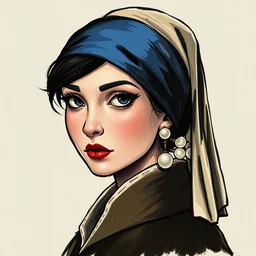 only one head single portrait team fortress 2 scout the girl with the pearl earring as the team fortress 2 scout team fortress 2 scout team fortress 2 scout scout team fortress 2 scout, a maciej kuciara art deco style ink drawing, smooth, sharp focus, vibrant volumetric dark natural light, dark enlightenment, alchemy, nigredo.