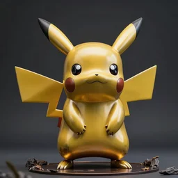 Pikachu Sculpture made out of metal