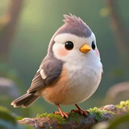 the cutest bird, fantasy art, digital art, unreal engine