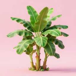ultra realistic illustration, cinema 4 d art, banana plants drawing, pink background, elegant, highly detailed, digital painting, concept art, smooth, sharp focus, illustration, art by artgerm and greg rutkowski and alphonse mucha