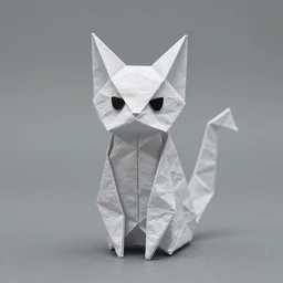 gorgeous origami cat, incredibly detailed, by Satoshi Kamiya
