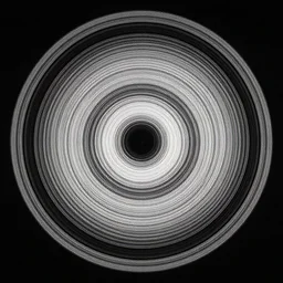 concentric circle in the style of Issey miyake