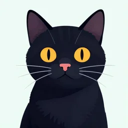 cat is the essence of all, a vector based illustration, by ross tran, artgerm