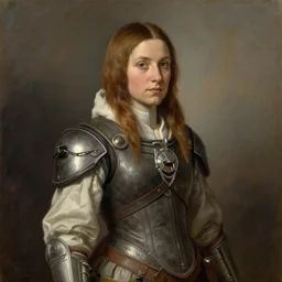 oil portrait of aloy from horizon zero dawn, by hans holbein