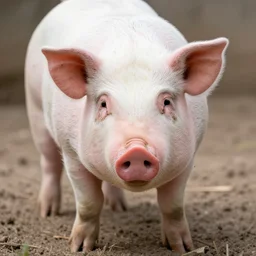 hungry pig