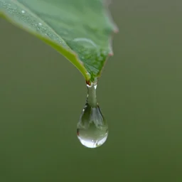 dewdrop that shines calmly and falls like a tear of love