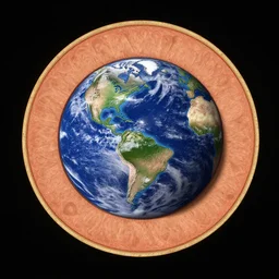 cross-section of the planet earth. highly detailed.