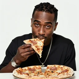 tupac shakur eating pizza