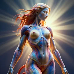 dreamscape, sensual female, god rays, ross tran, vivid colors, anatomical, highly detailed sculpture, intricate detailed, ommatidia, 8 k, cinematic atmosphere, post - processing