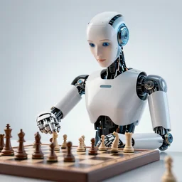 female ai robot playing chess