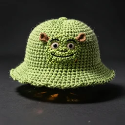 shrek crochet bucket hat