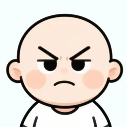 frown dimples, cartoon