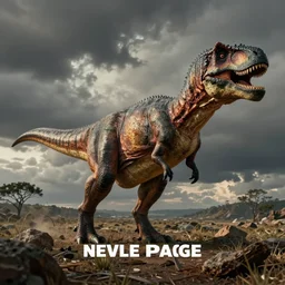 a dinosaur animal creature by neville page, ken barthelmey