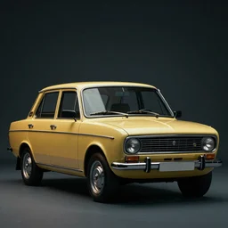 an oldest car Lada 1300, cinematic color grading , unreal engine, hyperrealistic, dynamic lighting, highly detailed, studio light