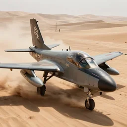 a gritty hyperdetailed photorealistic f - 1 8 hornet ground attack aircraft flying low in the desert with dust being kicked up behind it in its wake, volumetric lighting, cinematic framing, cinematic lighting, cinematic shadows, in the style of top gun maverick