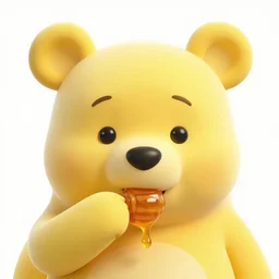 xi jinping face, yellow bear body, with big ears eating honey, by donato giancola and greg rutkowski and wayne barlow and zdzisław beksinski, realistic face, digital art