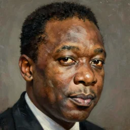 a close - up portrait of louis armstrong, by joseph christian leyendecker, highly detailed oil painting
