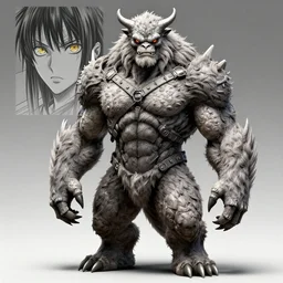 humanoid figure beast monster, highly detailed, digital art, sharp focus, trending on art station, kentaro miura manga art style