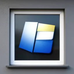 a house window in the shape of the windows xp logo