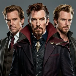 a highly detailed technological portrait of stephen strange, james gurney, james jean