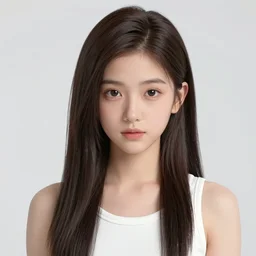 a teenager girl with long hair in the style of the game life is strange