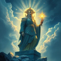 the god of light. highly detailed, digital painting, watercolor, soviet realism, engraving, artstation, concept art, smooth, sharp focus, vivid grunge, manga, illustration, unreal engine 5, 8 k, art by bilibin and kilian eng and kuvshinov and malevich and mucha