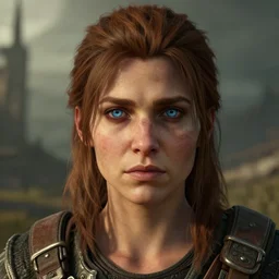 wasteland 2 character portrait, blue eyes and brown hair