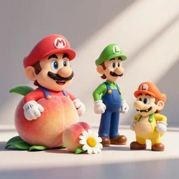Mario gets peach, Luigi gets daisy and Wario gets paid