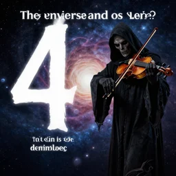 a answer on the universe and all life, but htat is not number 4 2 and involves a grim reaper, also plays second violin in hell
