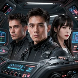 a hyper detailed octane render concept art by xision wu, kerem beyit, sandara tang portrait of cyberpunk panel control spaceship, dim lighting, detailed portraits, unreal engine 5, highly rendered,, digital painting, artstation, concept art, smooth, sharp focus perfect horizontal ， symmetry illustration, detailed and intricate environment artstation hq