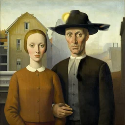 American Gothic by Rene Magritte
