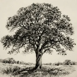 a tree drawn by aaron abbott