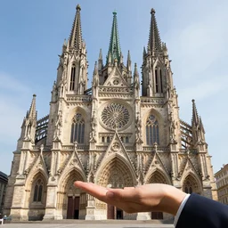a cathedral made out of emerald and hold