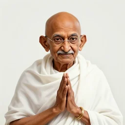 Mahatma Gandhi in space nirvana
