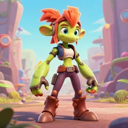 Courtney Gears from Ratchet and Clank turned into an organic
