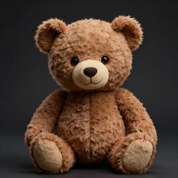 sinister, evil, smiling teddy bear, realistic, 4 k image