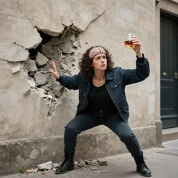 lady destroying wall - street short sellers with her mind powers while drinking bourbon