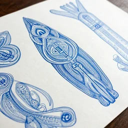 a old  paper with aboriginal some disperce ultra detailed writing and draws, blue ballpoint pen, annotations and scratches, 1200 dpi, 8k