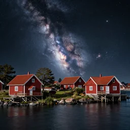 photo of Fårö Gotland Norsta Auren in the style of interstellar