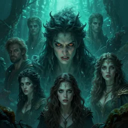 epic professional digital art of angry life, ambient teal light, painted, mysterious, closeup cinematic aquatic scene, eerie, mythic, detailed, intricate, grand, leesha hannigan, wayne haag, reyna rochin, ignacio fernandez rios, mark ryden, van herpen, artstation, cgsociety, epic, stunning, gorgeous, wow wow detail
