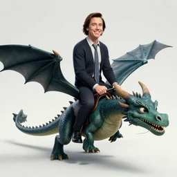 jim carrey riding a dragon