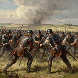 depiction of battle of gettysburg, illustration by mandy jurgens and william adolphe bouguereau, artgerm, 4 k, digital art, surreal, highly detailed, artstation, digital painting, concept art, smooth, sharp focus, illustration by mandy jurgens and william adolphe bouguereau