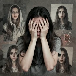 misery, surrealistic collage art